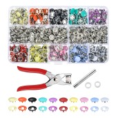 Sewing Snap Buttons Sets Press Tool Kit